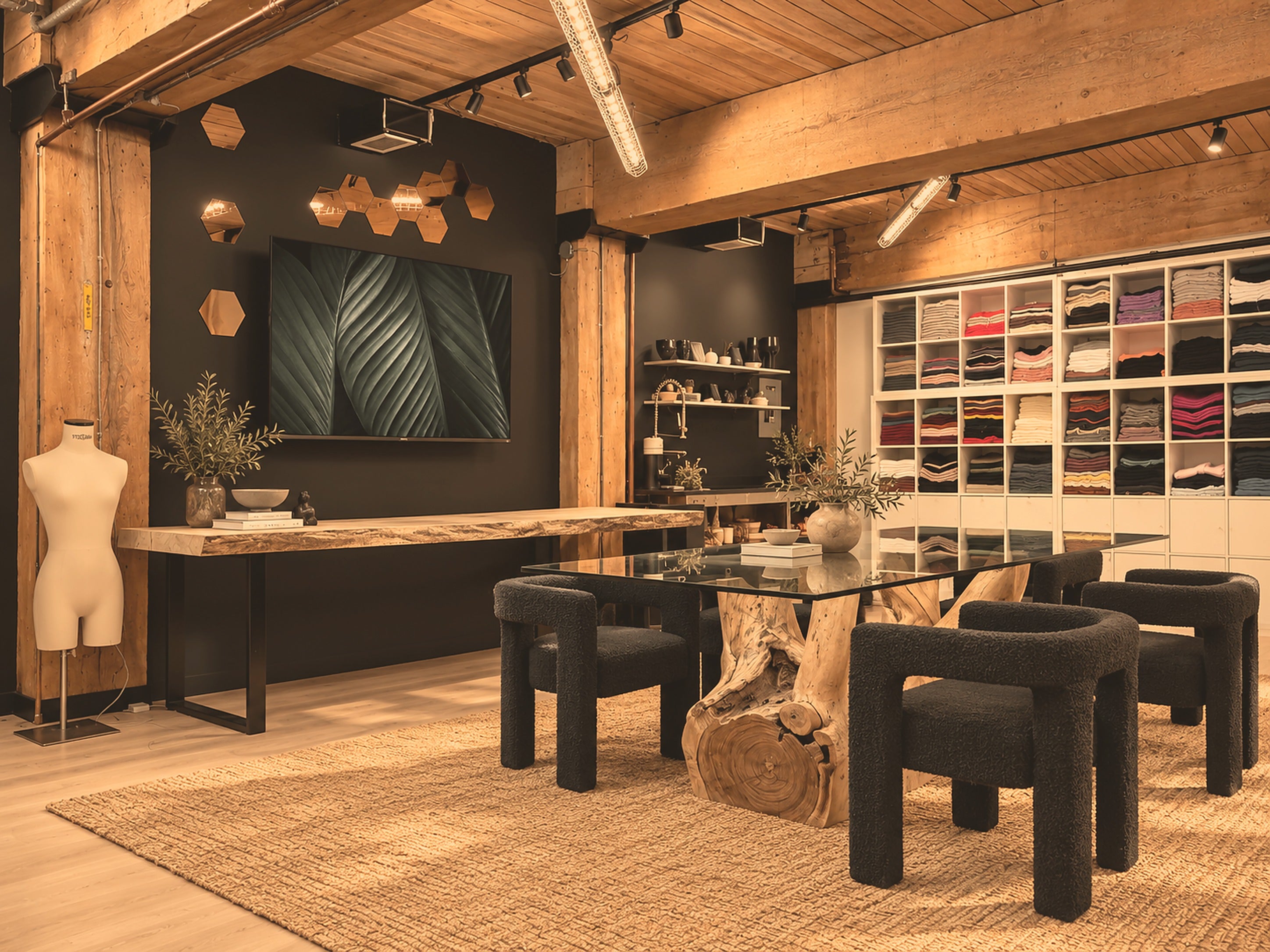 Inside the Femme Free private showroom in Vancouver