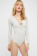 Free People Intimately Tie Front Bodysuit - front