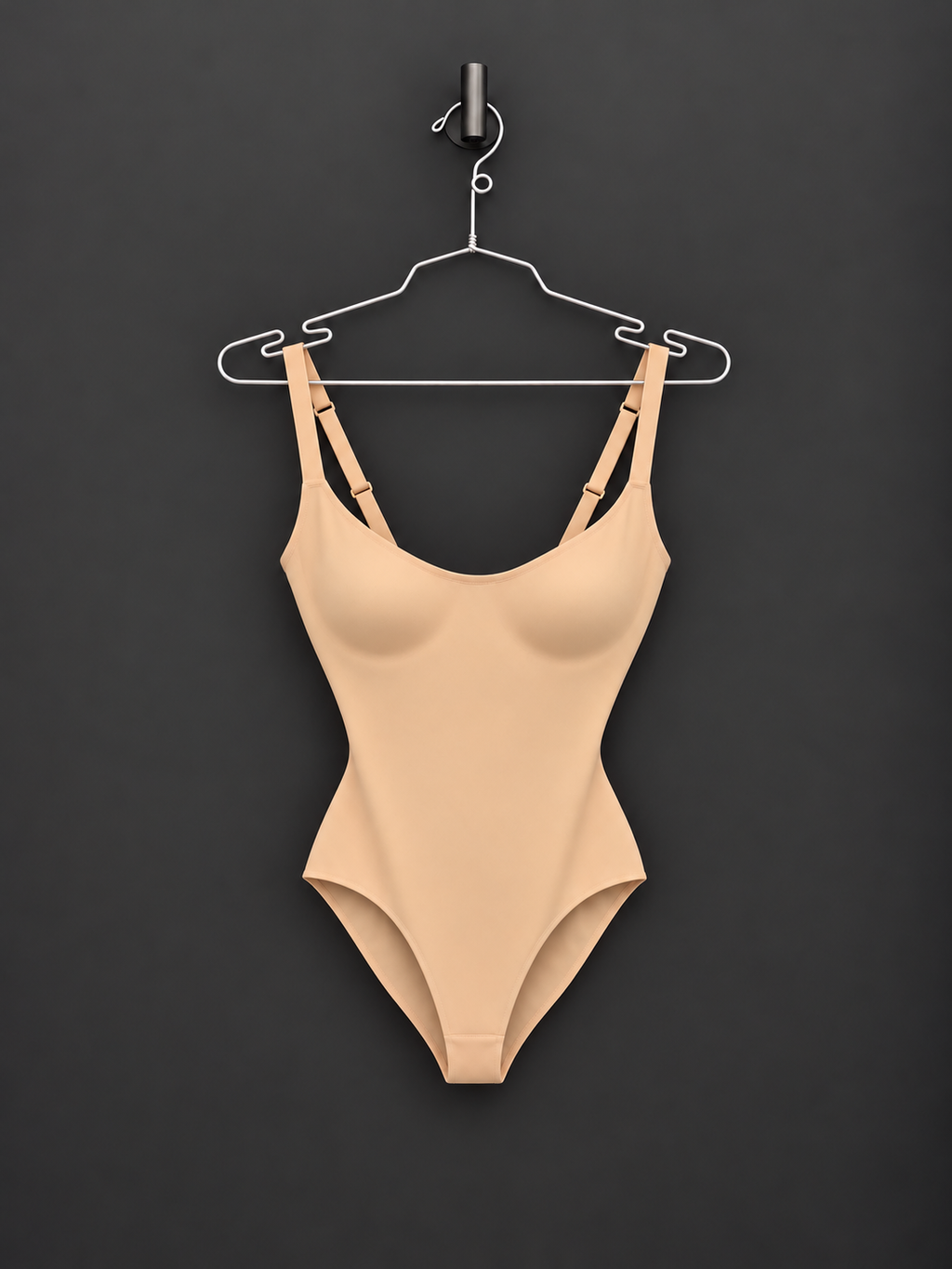 Wolford Mat de Luxe Forming Body in nude, front