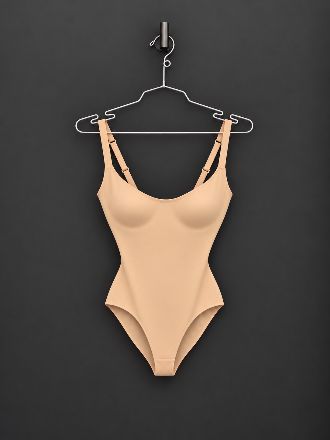 Wolford Mat de Luxe Forming Body in nude, front