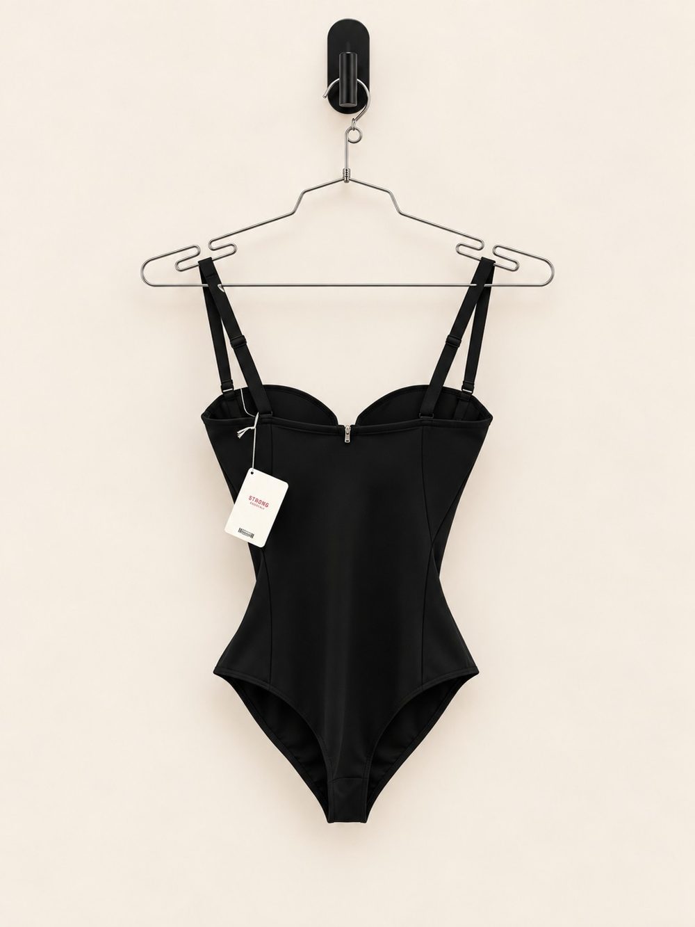 Wolford Mat de Luxe Forming String Body in black, back