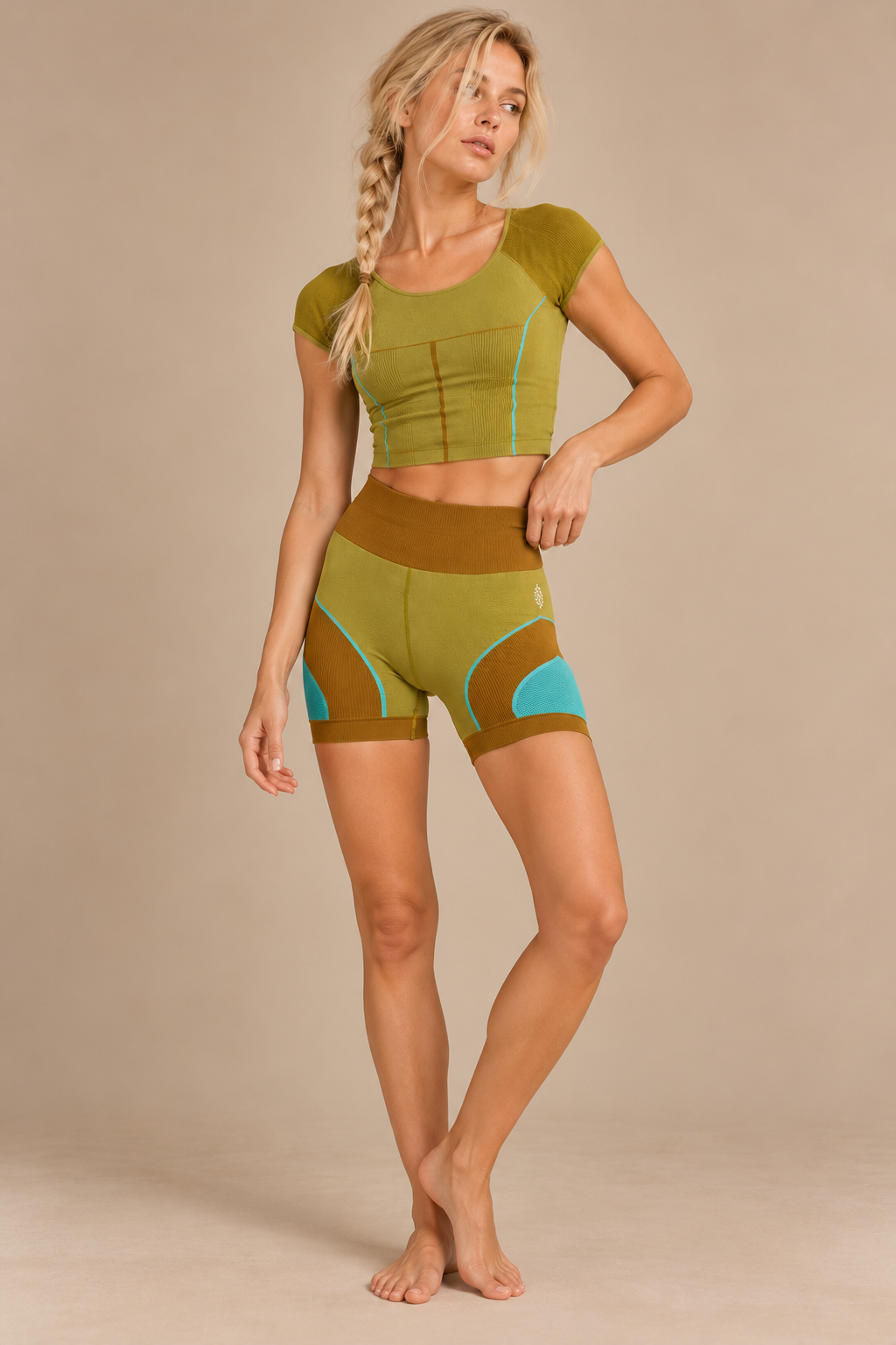 Point Break Colorblock Top & Shorts Set