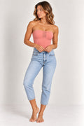 Free People Intimately Seamless Square Mesh Tube Top - front
